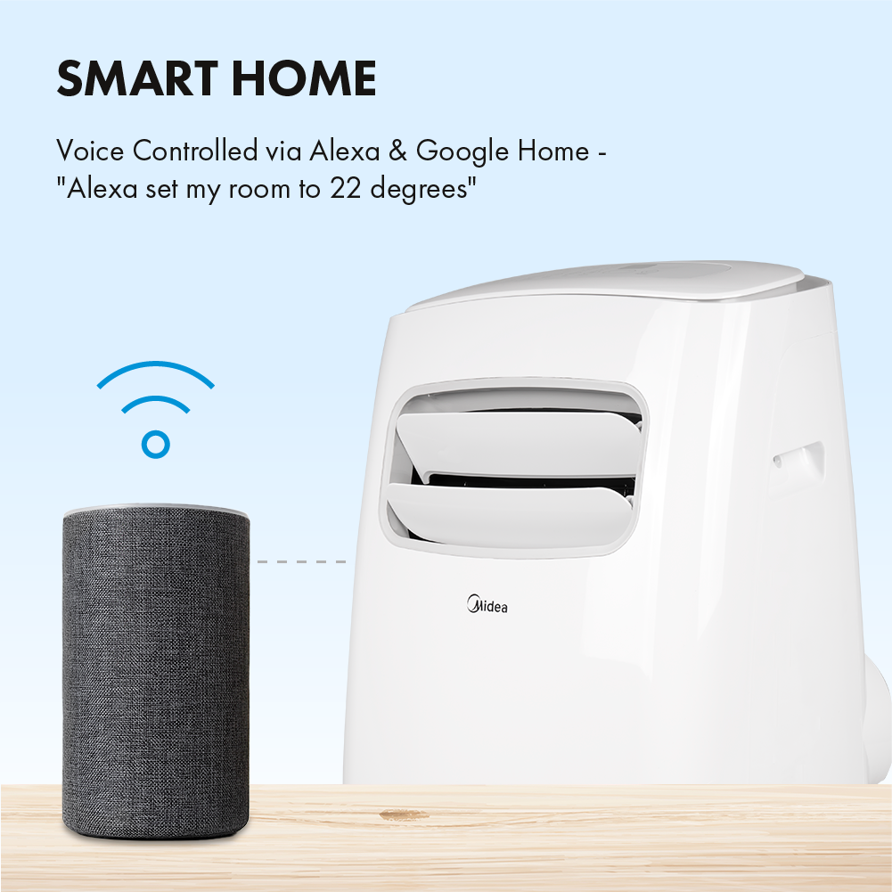 Midea Comfee 9000 BTU WiFi Compatible Portable Air Conditioner - White - MPPFA-09CRN7