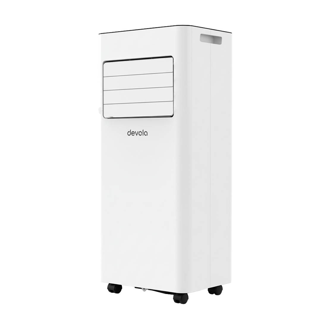 Devola Compact Portable Air Conditioner with Wi-Fi and 2x Window kits - 7000 BTU - Cooling - White - DVAC7K