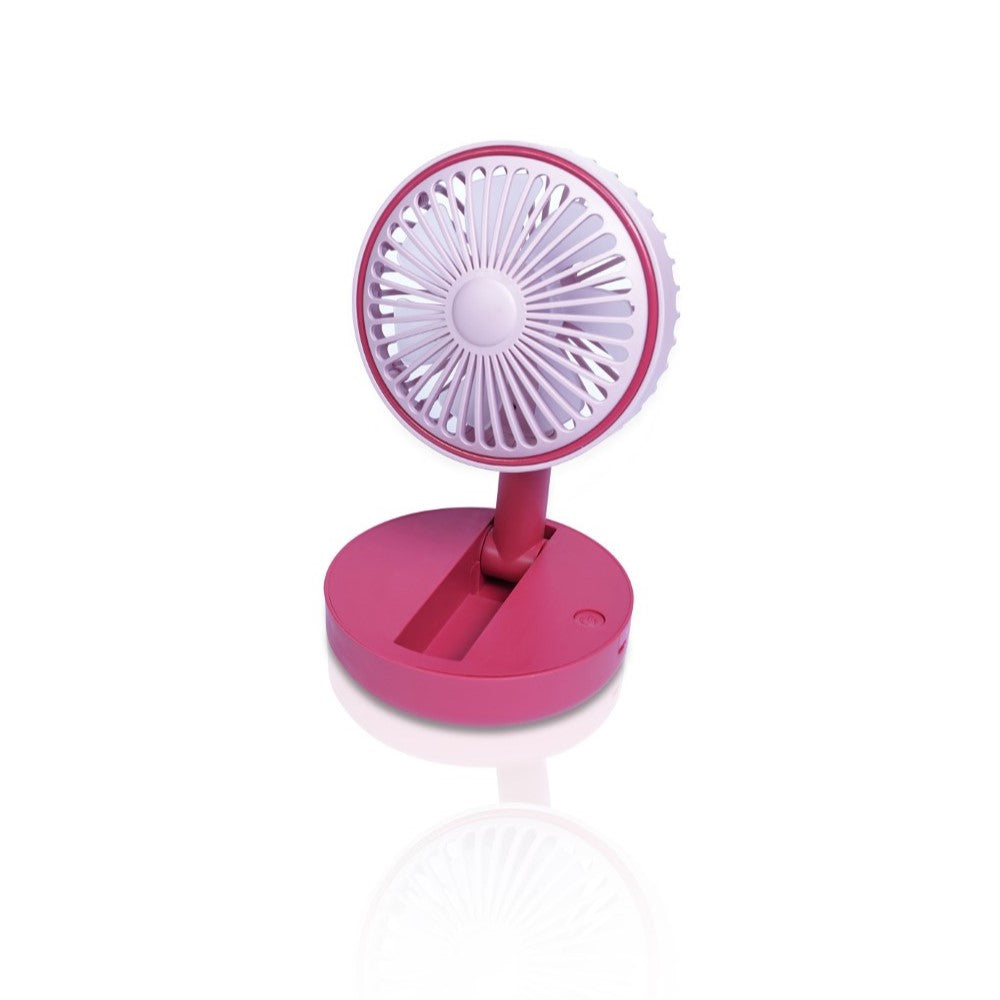Prem-i-air Folding Desk Fan - Pink - EH1953P