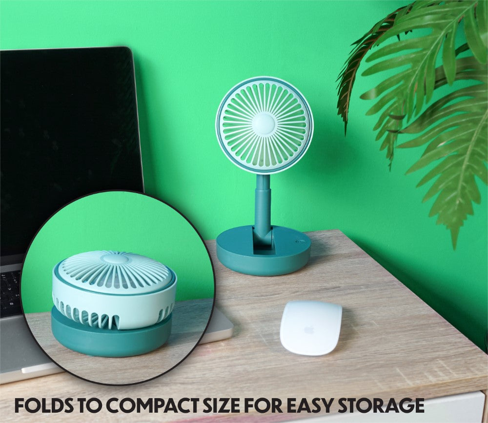 Prem-i-air Folding Desk Fan Green - EH1953G