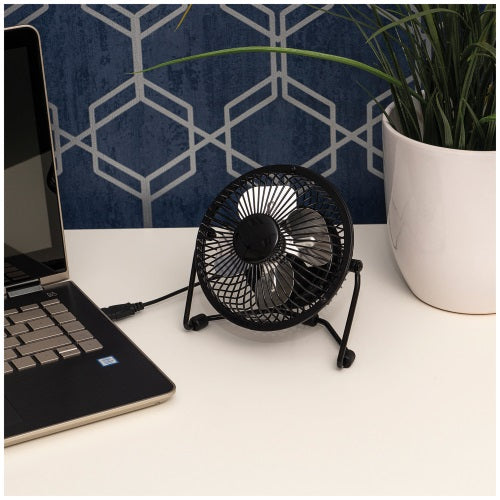Premiair 4" USB Fan - Black - EH1570
