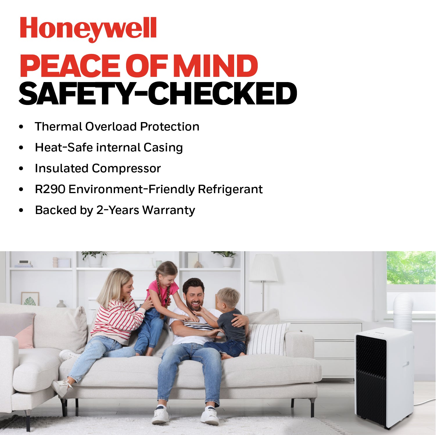 Honeywell HX Series 3-in-1 Cooling, Dehumidifying and Fan 12000BTU Portable Air Conditioner - HX12CESAWG