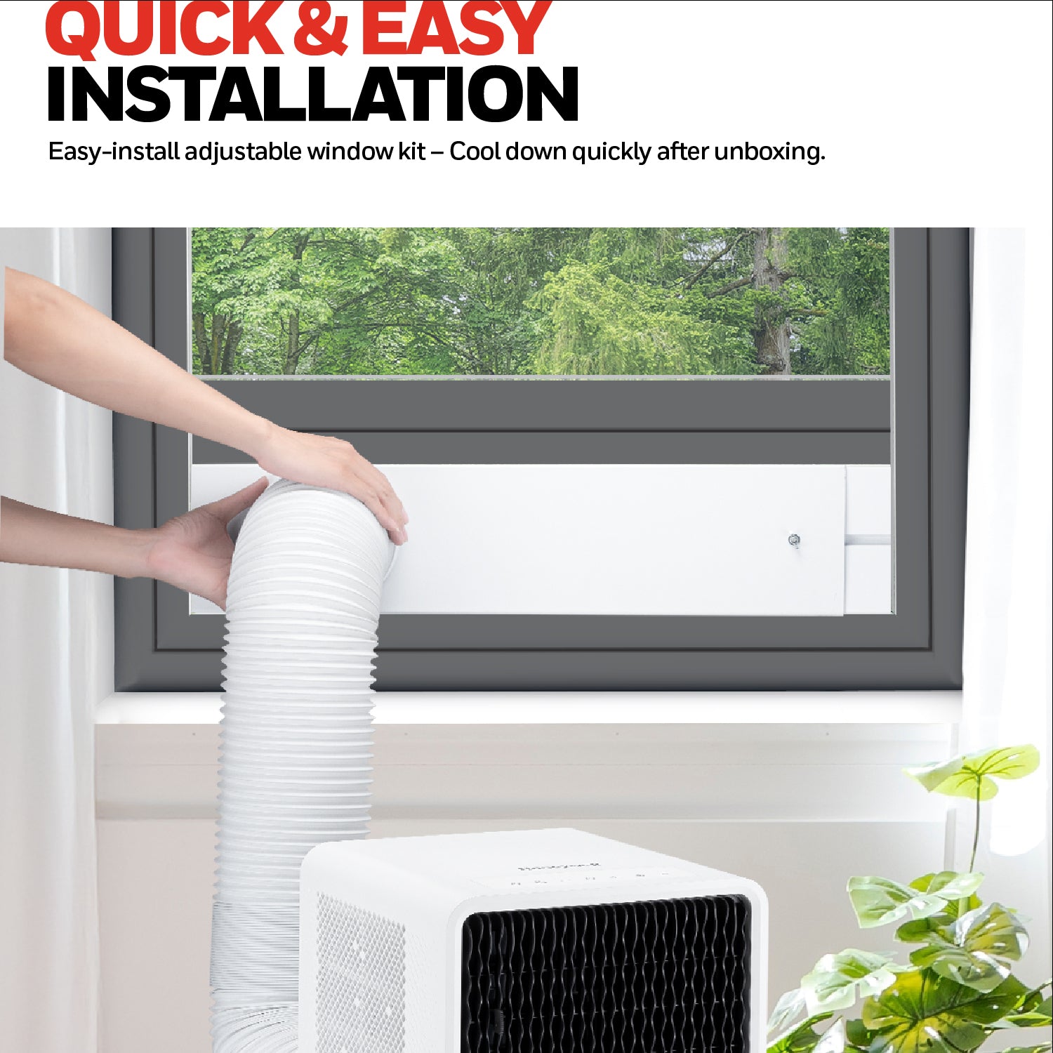 Honeywell HX Series 3-in-1 Cooling, Dehumidifying and Fan 9000BTU Portable Air Conditioner - HX09CESAWG
