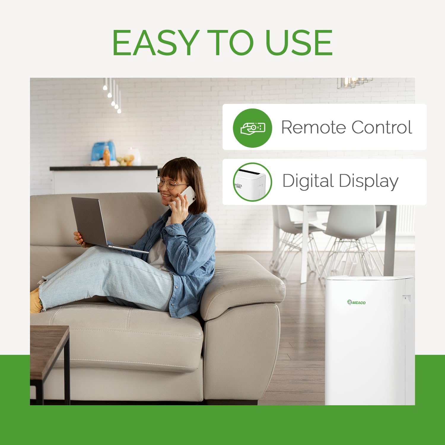 MeacoCool MC Series 12000 BTU Portable Air Conditioner - White - MC12000