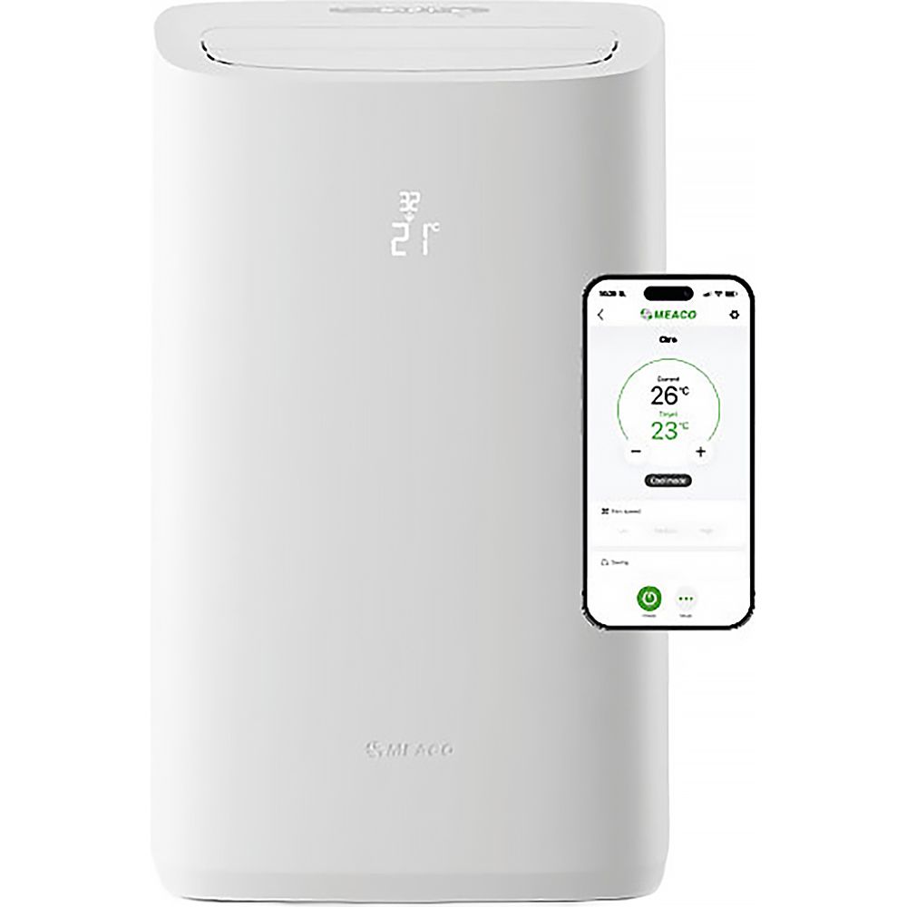 Meaco Cirro 12000 BTU Portable Air Conditioner – Quiet 45dB, Smart App Control